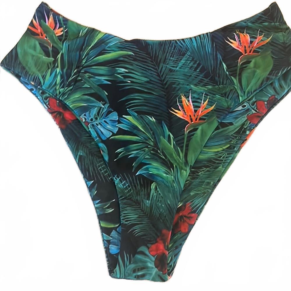 Tropical Print High-Waisted Bikini Set NWOT‎ - Picture 7 of 8